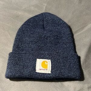 Navy blue freckled carhartt beanie